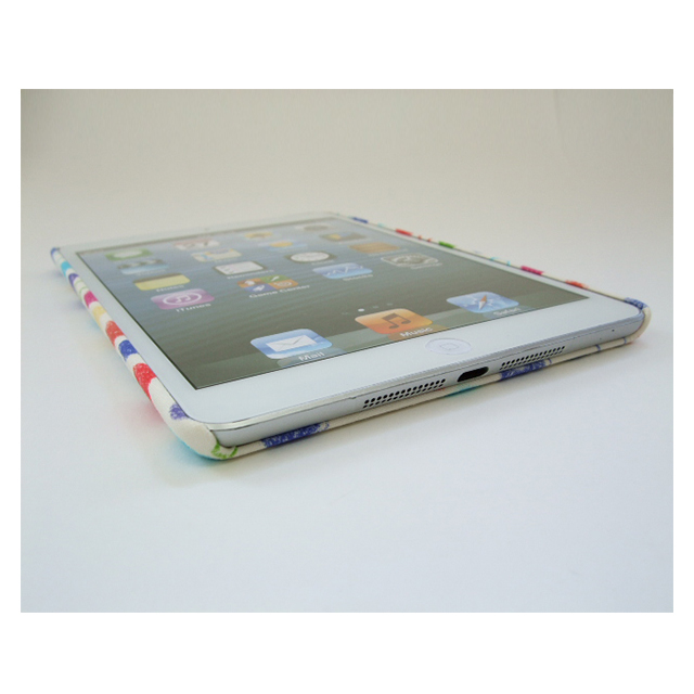 【iPad mini(第1世代) ケース】オリジナルケース! クレパス水玉 iPadmi-608-WHサブ画像