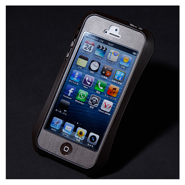 【iPhone5 ケース】超軽量ツインカバーSB ウッドルックセットサブ画像