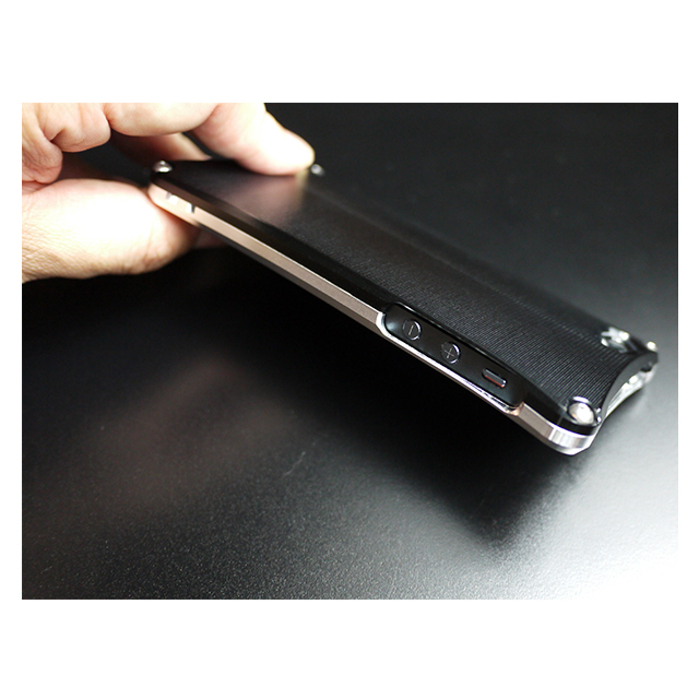 【iPhone5s/5 ケース】Smart Veil TYPE2 (Silver2×Black)サブ画像