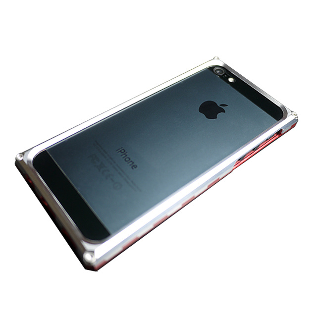 【iPhone5s/5 ケース】G-BUM (赤×銀)