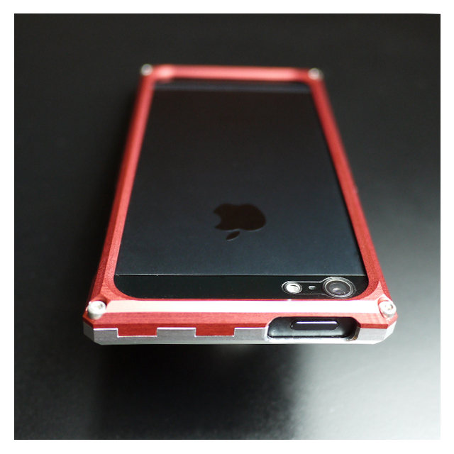 【iPhone5s/5 ケース】G-BUM (銀×赤)サブ画像