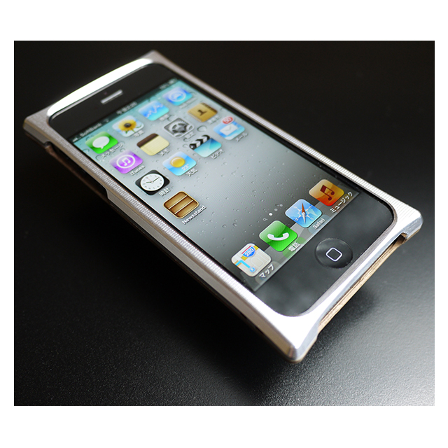 【iPhone5s/5 ケース】Smart HYBRID (Silver2×ウォールナット)サブ画像