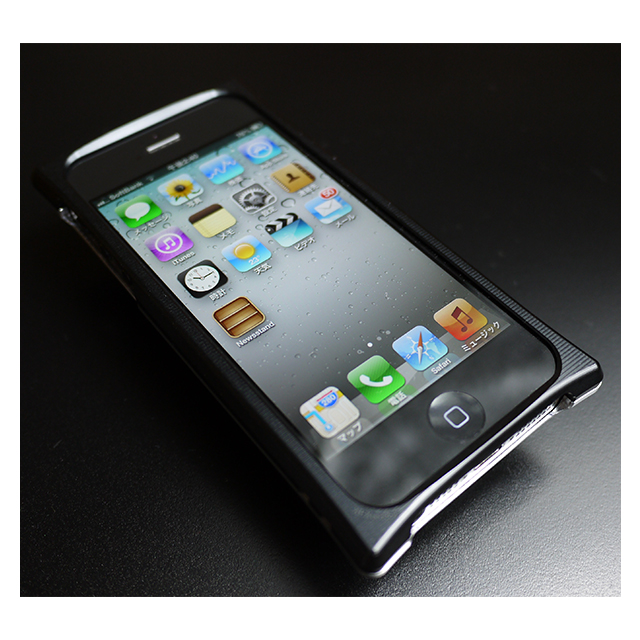 【iPhone5s/5 ケース】Smart HYBRID (Black2×Silver)サブ画像