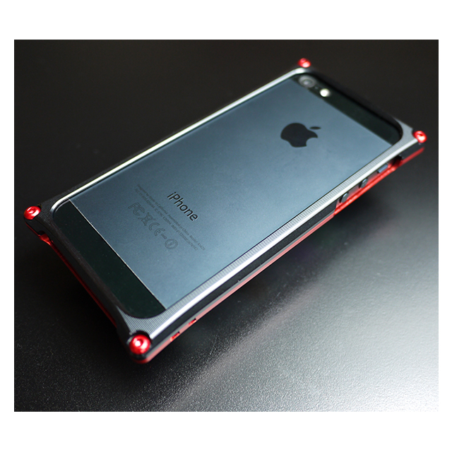 【iPhone5s/5 ケース】Smart HYBRID (Red1×Black)サブ画像