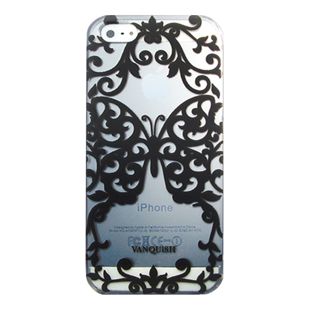 【iPhone5ケース】APPLE-BUTTERFLY/GRAY