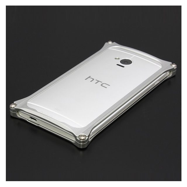 【HTC J One ケース】ソリッドバンパー (シルバー)サブ画像