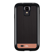 【GALAXY S4 ケース】Crafted Case BRUSHED ALMINUM, Black/Rosegold
