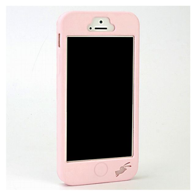 【iPhone5s/5 ケース】和彩美「ふるる」：柔装飾カバー 透し重ね桜に兎サブ画像