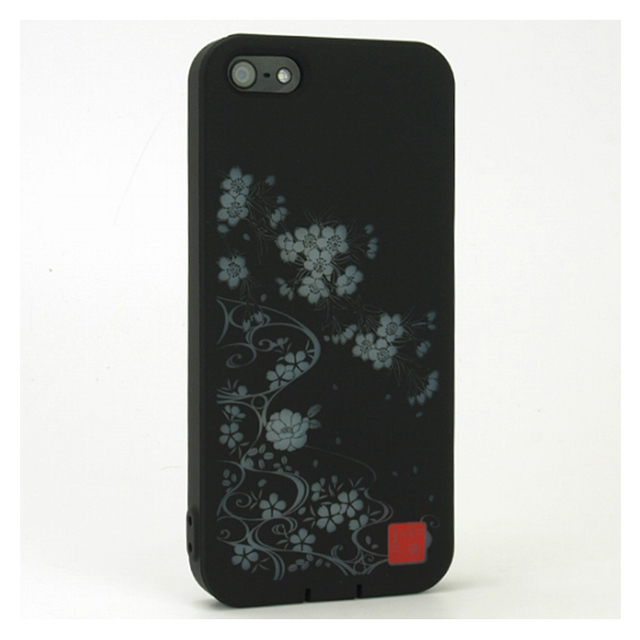 【iPhone5s/5 ケース】和彩美「ふるる」：柔装飾カバー 透し夜桜に流水goods_nameサブ画像