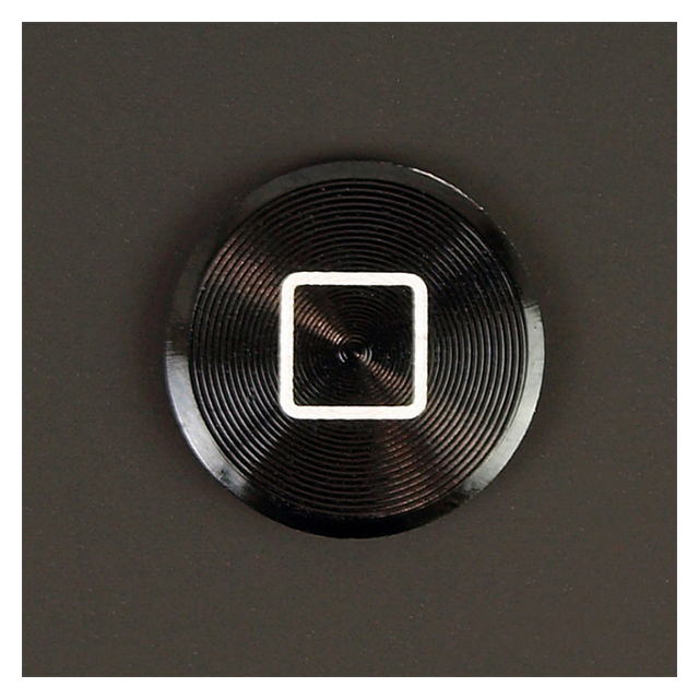ホームボタンアルミプレート：プレミアム for iPhone/iPad ジェットブラックサブ画像