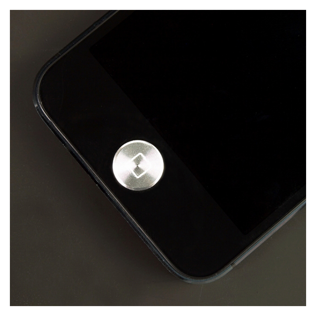 ホームボタンアルミプレート：プレミアム for iPhone/iPad プラチナムシルバーサブ画像
