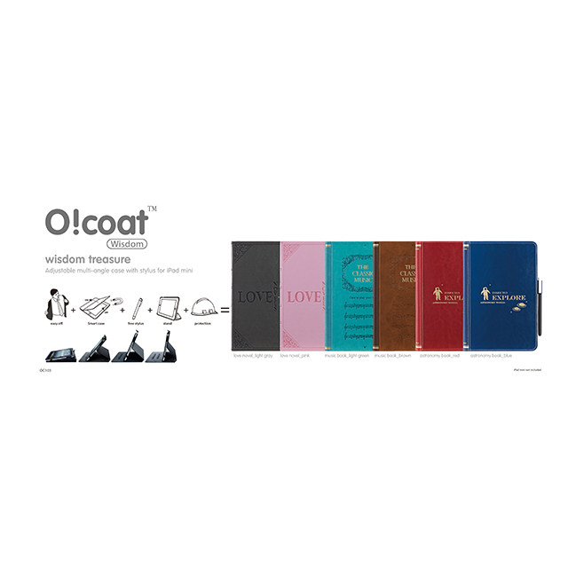 【iPad mini(第1世代) ケース】OZAKI O!coat Wisdom Astronomy Book Navyサブ画像