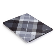 【iPad(第3世代/第4世代) iPad2 ケース】gen FitFolio[MegaPlaid Black]