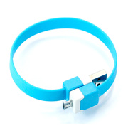 2A USBカラーケーブル（ブルー）