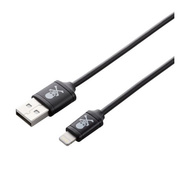 Lightningコネクタ対応USBケーブル ブラック（スカル)/0.3m