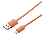 Lightningコネクタ対応USBケーブル オレンジ/0.3m