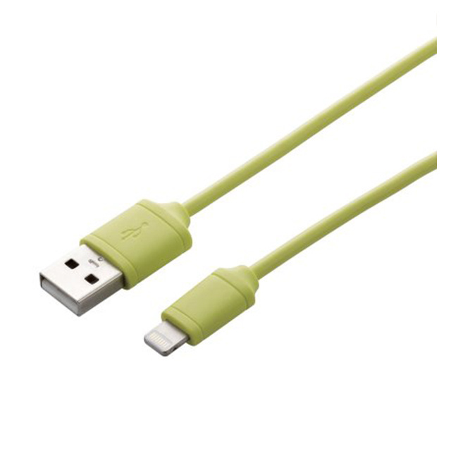Lightningコネクタ対応USBケーブル グリーン/1.2m