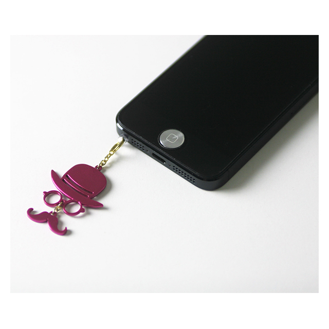 iCharm Earphonejack Accessory ”Gentleman”ピンクサブ画像