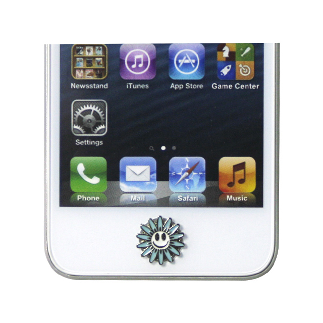 iCharm Home Button Accessory ”Daisy”ブルーサブ画像