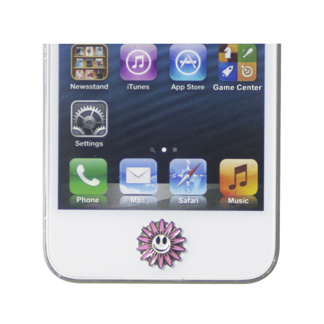 iCharm Home Button Accessory ”Daisy”ピンクサブ画像
