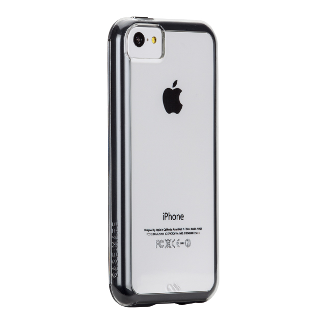 【iPhone5c ケース】Hybrid Tough Naked Case, Clear with Black Bumperサブ画像