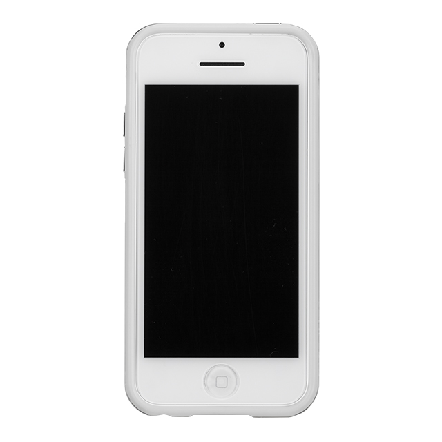 【iPhone5c ケース】Hybrid Tough Naked Case, Clear with White Bumperサブ画像