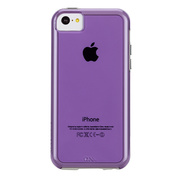 【iPhone5c ケース】Hybrid Tough Naked Case, Violet with White Bumper