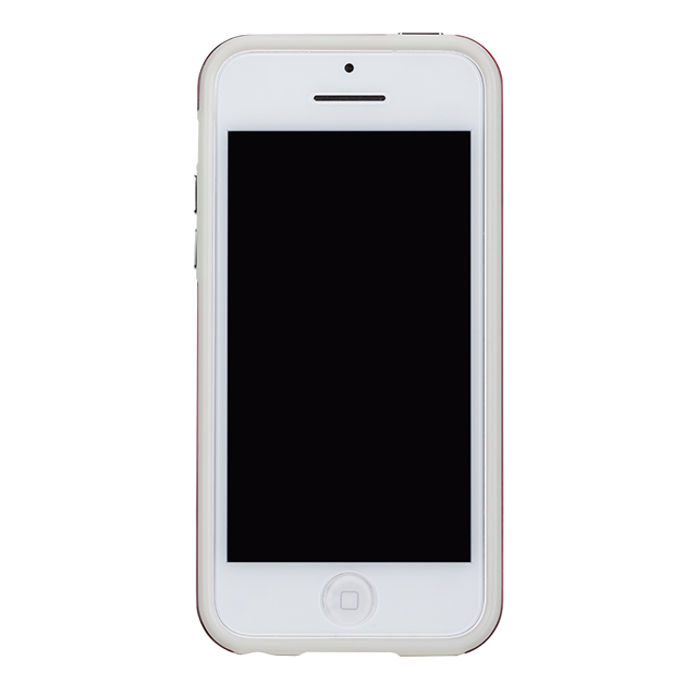 【iPhone5c ケース】Hybrid Tough Naked Case, Shocking Pink with White Bumperサブ画像