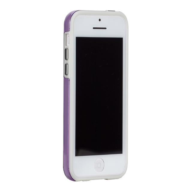 【iPhone5c ケース】Hybrid Tough Naked Case, Violet with White Bumperサブ画像