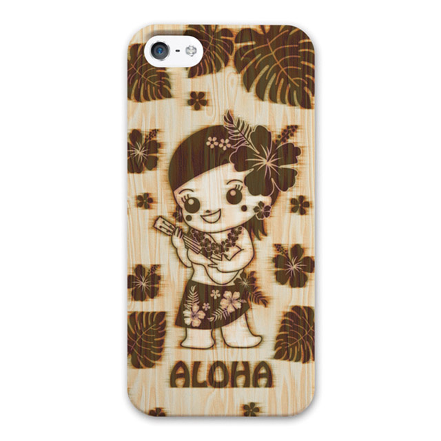 【iPhoneSE(第1世代)/5s/5 ケース】Hawaiian ALOHA wood