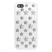 【iPhone5s/5 ケース】スタッズレザーケース Assert Star WHITE