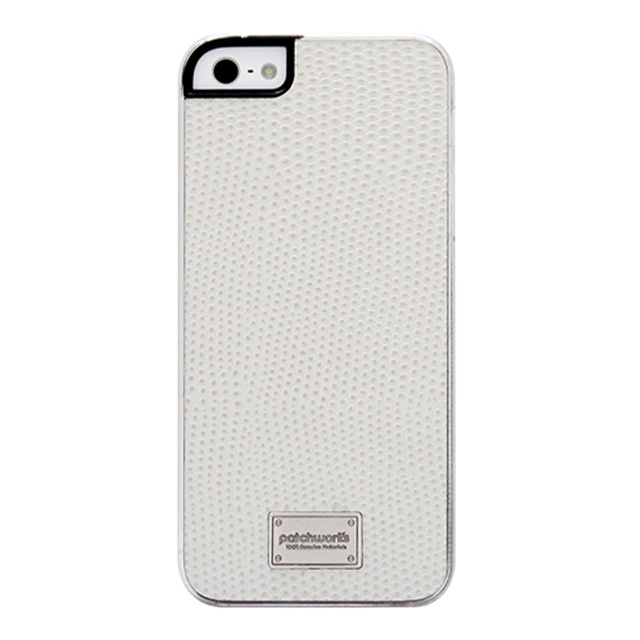【iPhoneSE(第1世代)/5s/5 ケース】Classique Snap Case Leather (Lizard White)