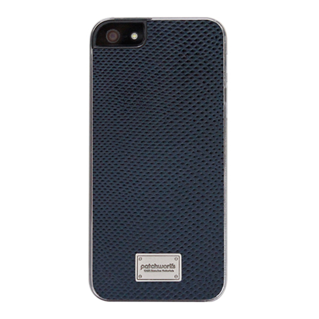 【iPhoneSE(第1世代)/5s/5 ケース】Classique Snap Case Leather (Lizard Navy)サブ画像