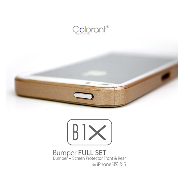 【iPhoneSE(第1世代)/5s/5 ケース】B1X Bumper Full Protection (Champagne Gold)サブ画像