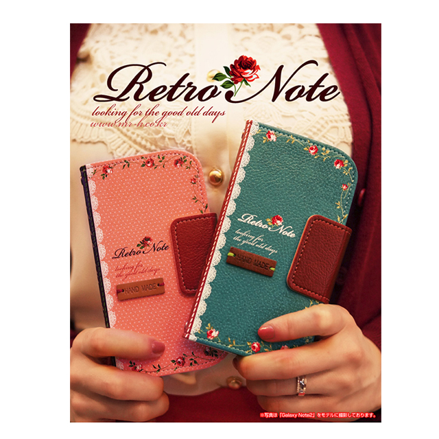 【iPhoneSE(第1世代)/5s/5 ケース】Retro Note (ピンク)サブ画像