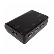 AC USB充電器　2.1Ax1ポート/1Ax3ポート (ブラック)
