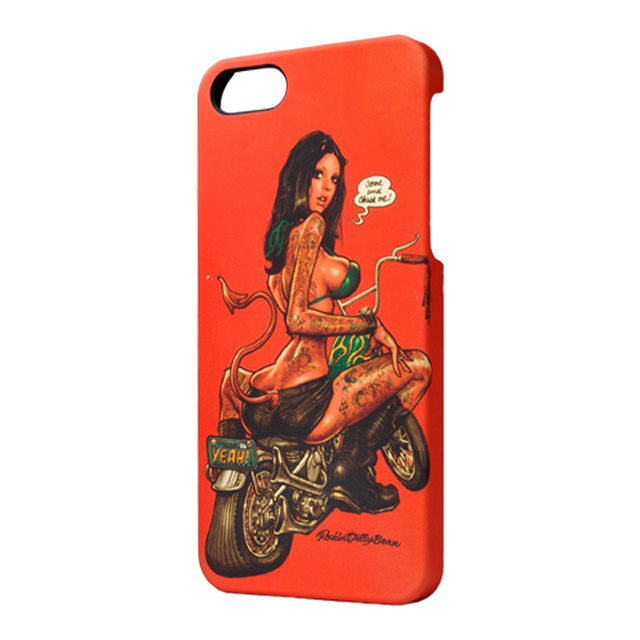 【iPhoneSE(第1世代)/5s/5 ケース】Rockin Jelly Bean - Bikegirl オレンジ