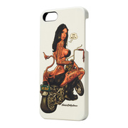 【iPhoneSE(第1世代)/5s/5 ケース】Rockin Jelly Bean - Bikegirl ホワイト