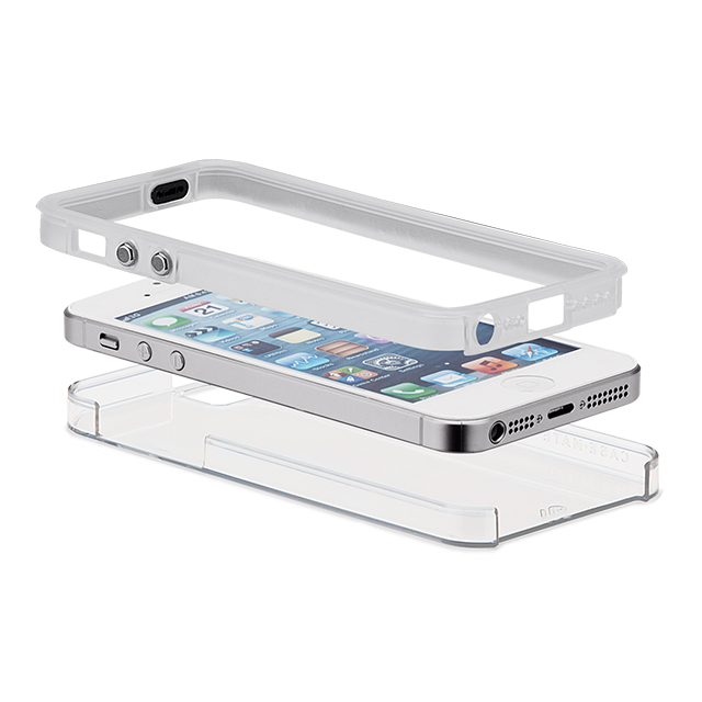 【iPhoneSE(第1世代)/5s/5 ケース】Hybrid Tough Naked Case (Clear/Clear)サブ画像