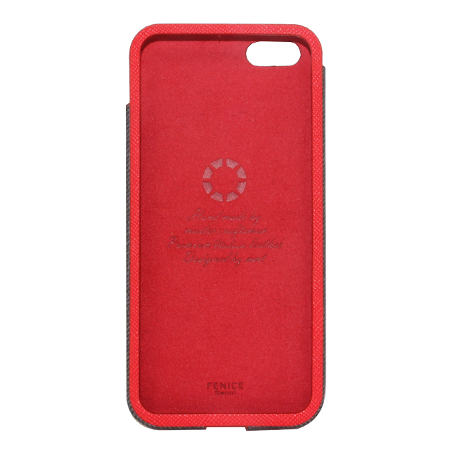 【iPhoneSE(第1世代)/5s/5 ケース】FENICE Classico PU (Red)サブ画像