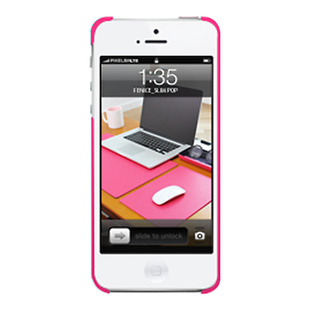 【iPhoneSE(第1世代)/5s/5 ケース】FENICE Slim POP (Pink)サブ画像