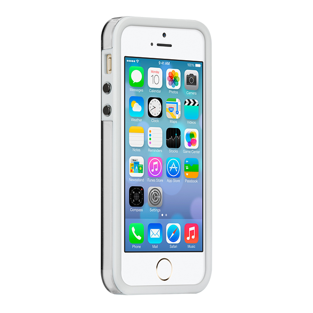 【iPhoneSE(第1世代)/5s/5 ケース】Hybrid Tough Naked Case  (Clear/White)サブ画像