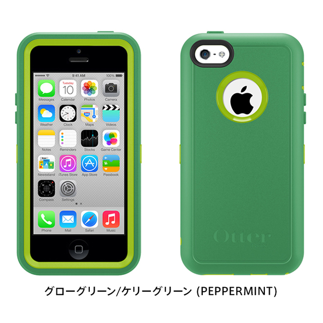【iPhone5c ケース】OtterBox Defender グローグリーン/ケリーグリーン (PEPPERMINT)サブ画像