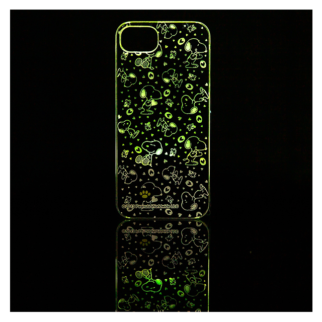 【iPhone5s/5 ケース】光るライトケース スヌーピーシルエットサブ画像