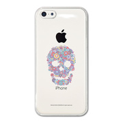 【iPhone5c ケース】CollaBorn デザインケース Flower Skull-CL