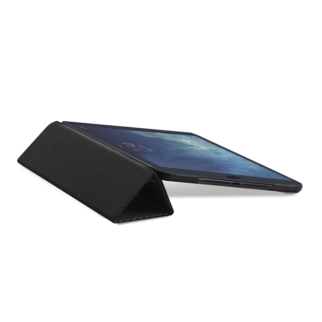 【iPad(9.7inch)(第5世代/第6世代)/iPad Air(第1世代) ケース】CarbonLook SHELL with Front cover ホワイトサブ画像