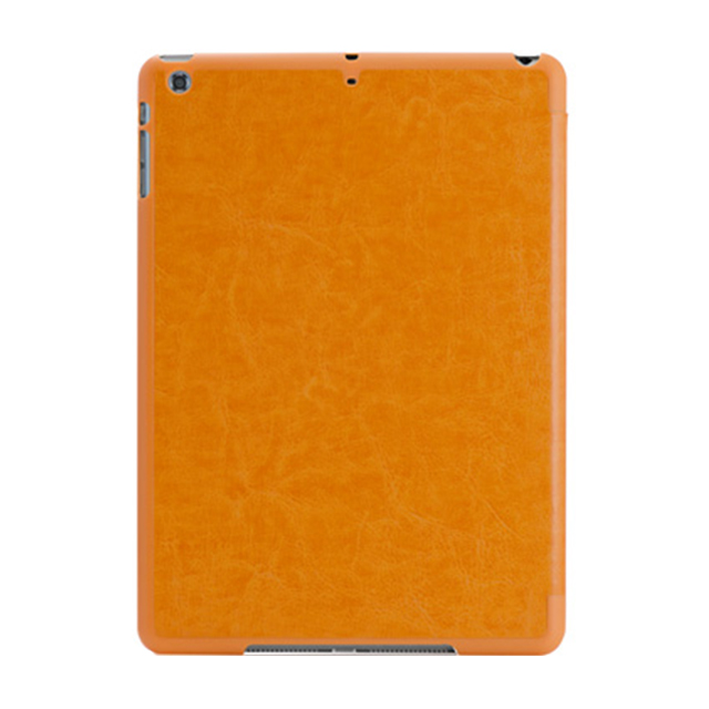 【iPad(9.7inch)(第5世代/第6世代)/iPad Air(第1世代) ケース】LeatherLook SHELL with Front cover Honey Brownサブ画像