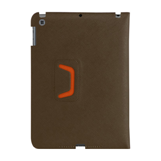 【iPad(9.7inch)(第5世代/第6世代)/iPad Air(第1世代) ケース】LeatherLook Classic with Front cover Powder Bronze/Valencia Orangeサブ画像