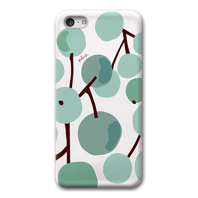 【iPhone5c ケース】CollaBorn デザインケース 大きな木の実ミントグリーン