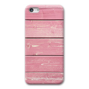 【iPhone5c ケース】ウッドカラー ピンク
